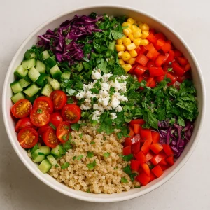 Kinoalı Renkli Salata