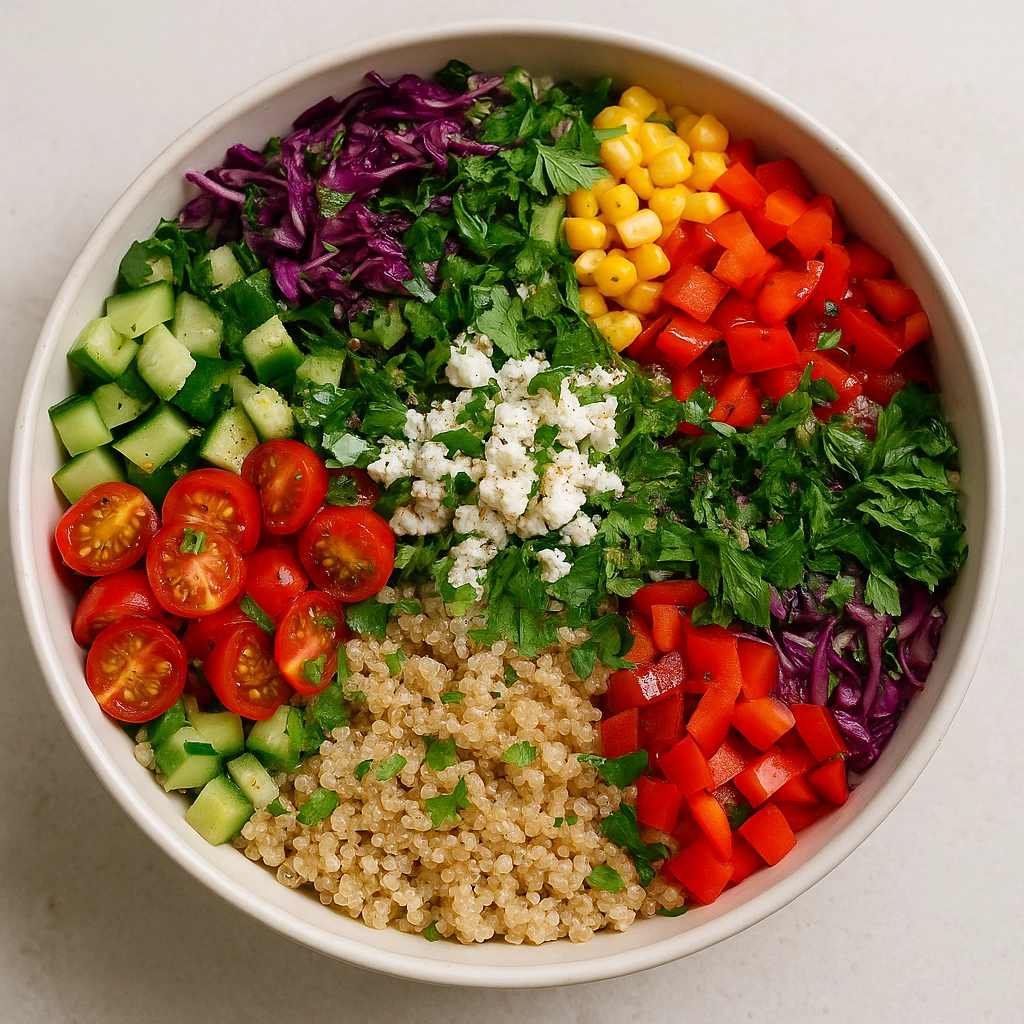Kinoalı Renkli Salata