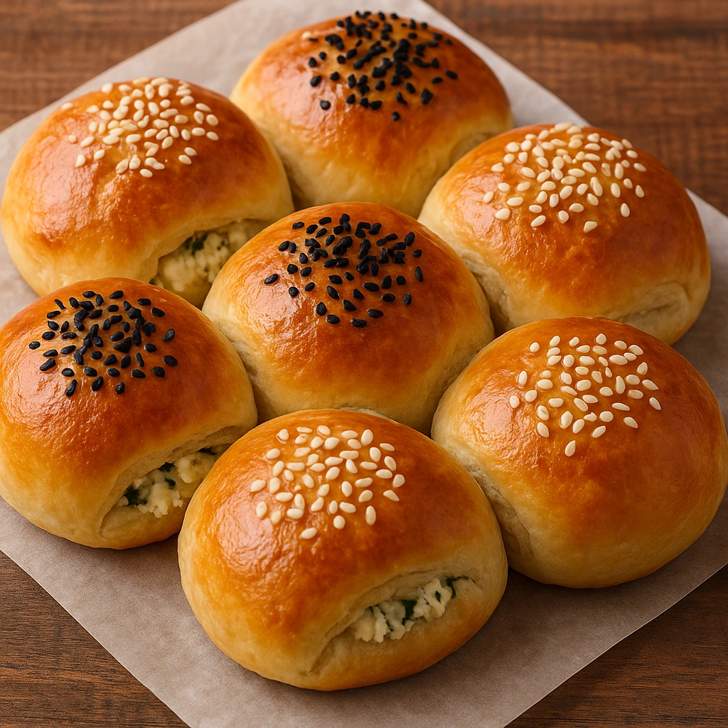 Puf Puf Kabaran Peynirli Mayalı Poğaça