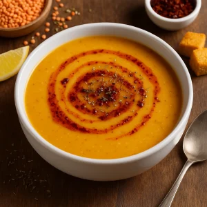 Tereyağlı Süzme Mercimek Çorbası