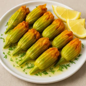 Kabak Çiçeği Dolması Tarifi