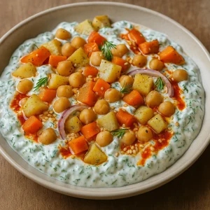 Fırın Sebzeli Yoğurtlu Salata