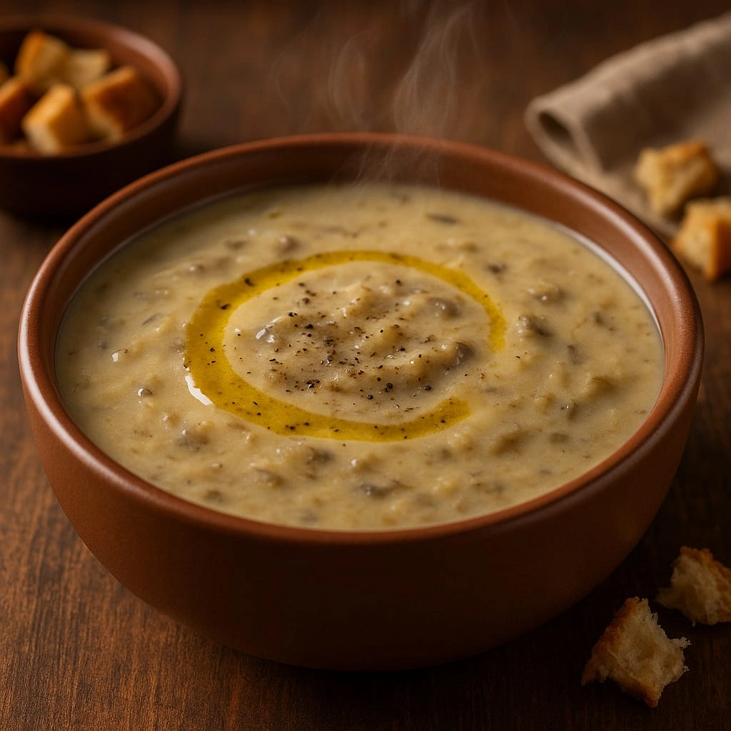 Köz Patlıcan Çorbası