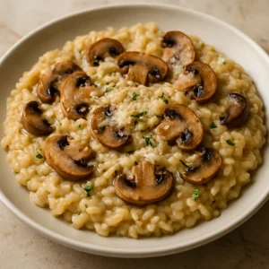 Kremalı Mantarlı Risotto
