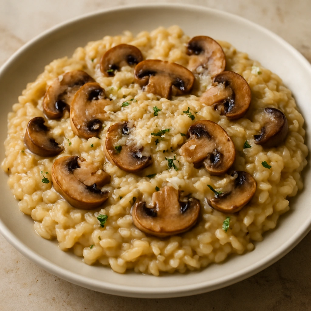 Kremalı Mantarlı Risotto