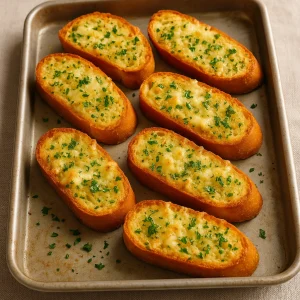 Peynirli Sarımsaklı Ekmek Dilimleri