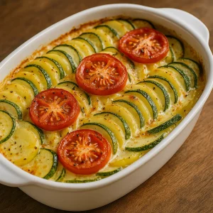 Zeytinyağlı Patatesli Kabak Graten