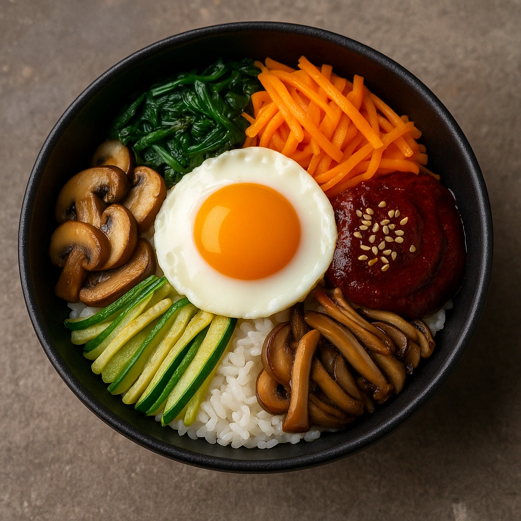 Bibimbap Kore Usulü Sebzeli Pilav Kasesi