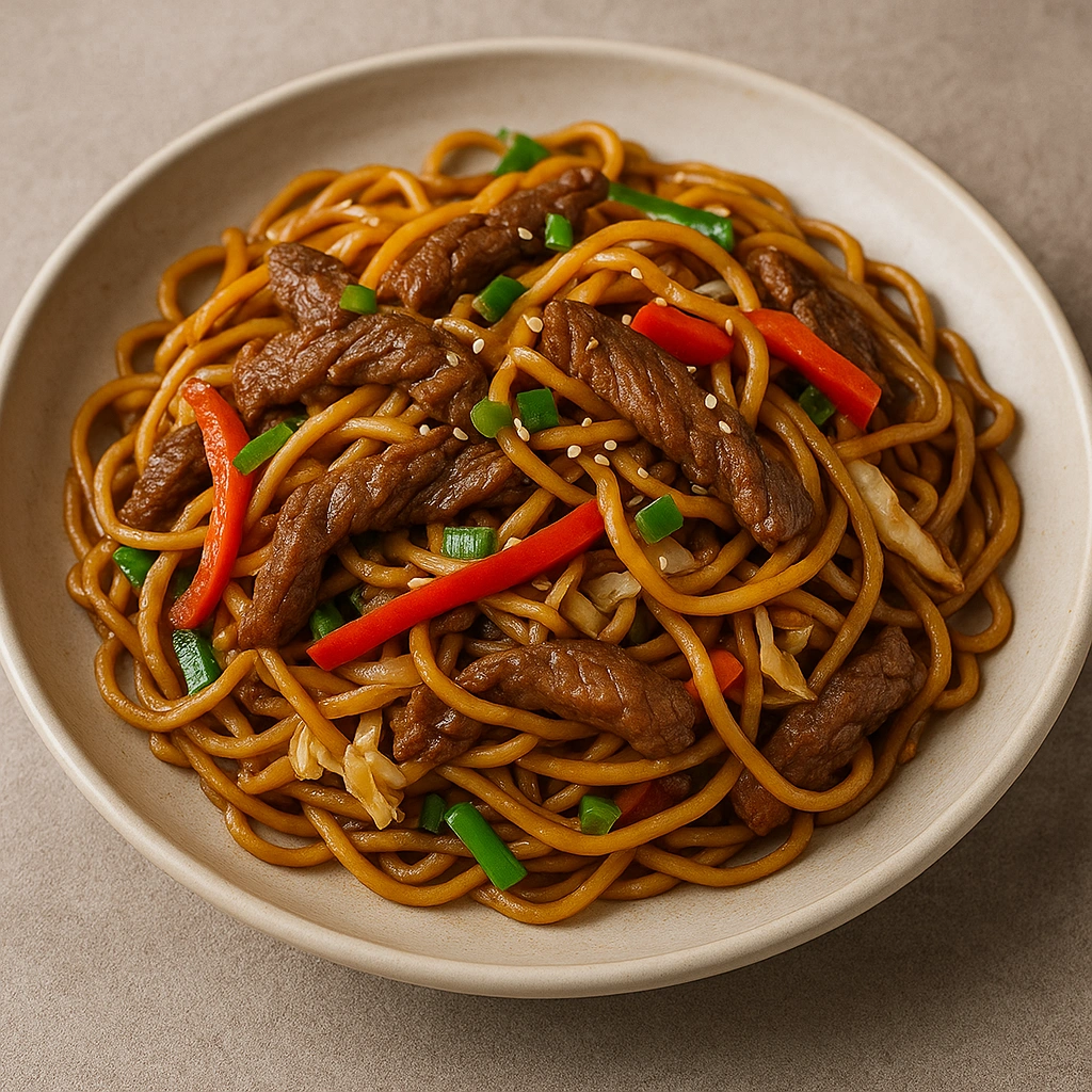 Çin Usulü Etli Noodle